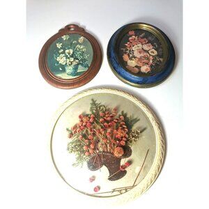 Wall hangings Three Vintage to older Vintage Botanical